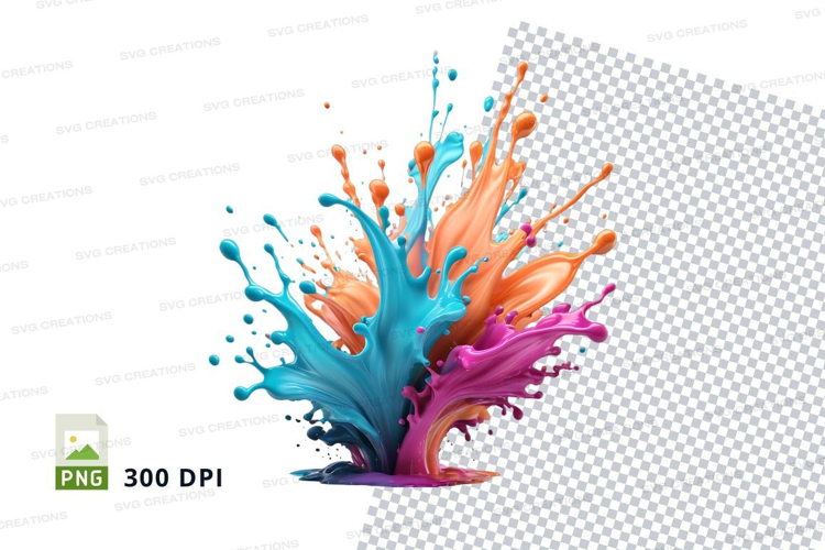 Colorful paint splash