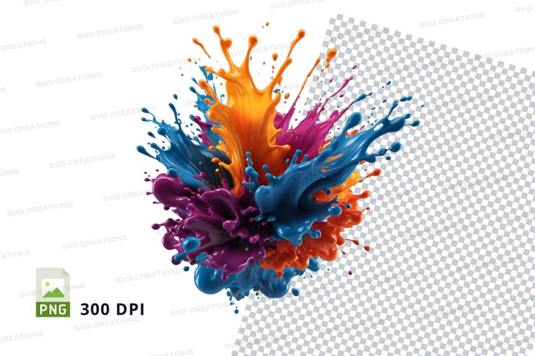 Colorful paint splash