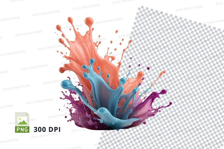 Vibrant liquid splash