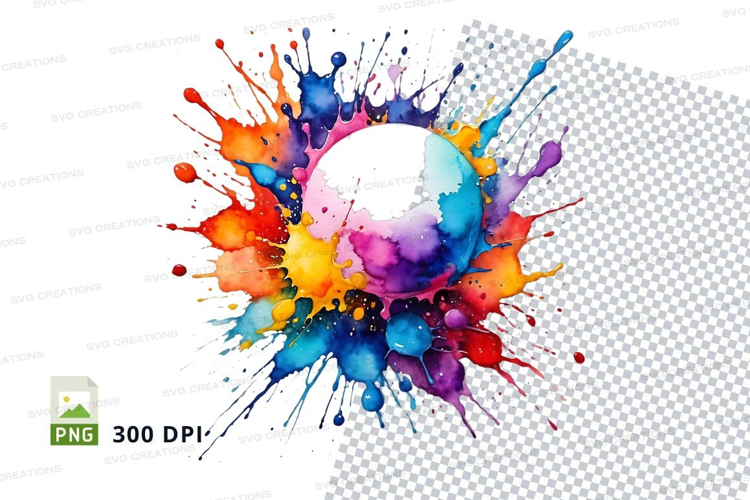 Colorful paint splash