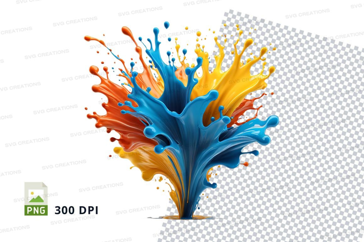 Colorful paint splash