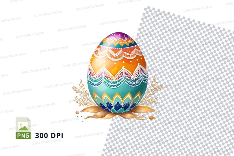 Decorated easter egg