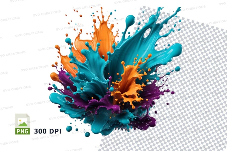 Colorful paint splash