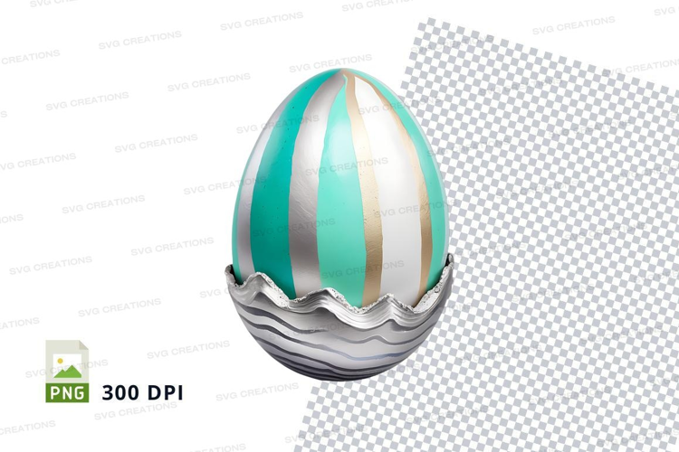 Decorative easter egg in shell