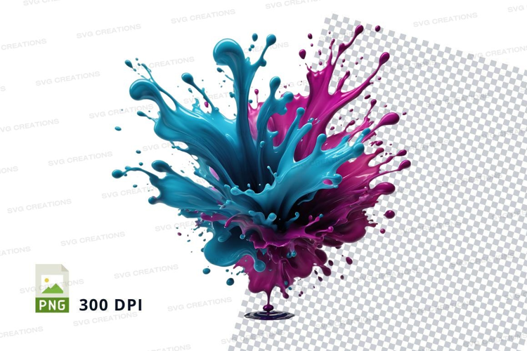 Colorful paint splash