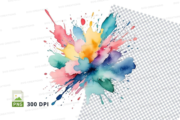 Colorful paint splash