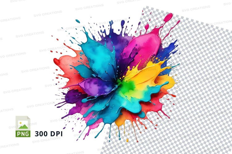 Colorful paint splash