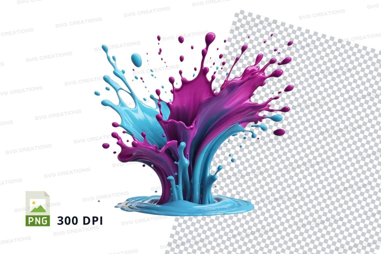 Colorful paint splash