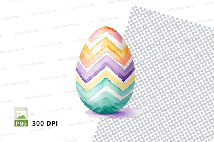 Colorful chevron easter egg