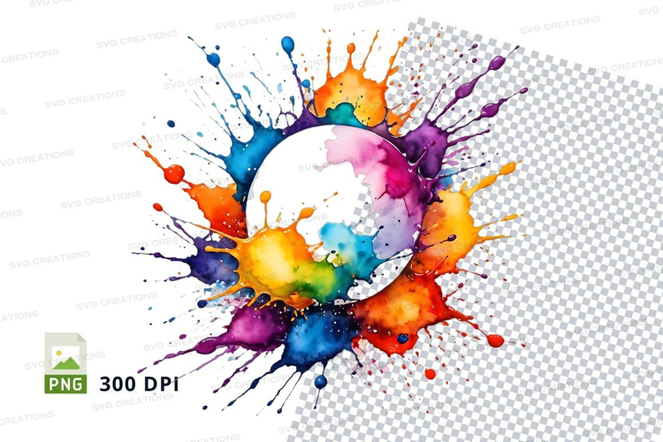 Colorful paint splash