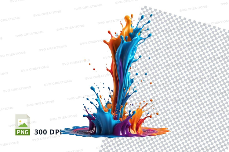 Colorful paint splash