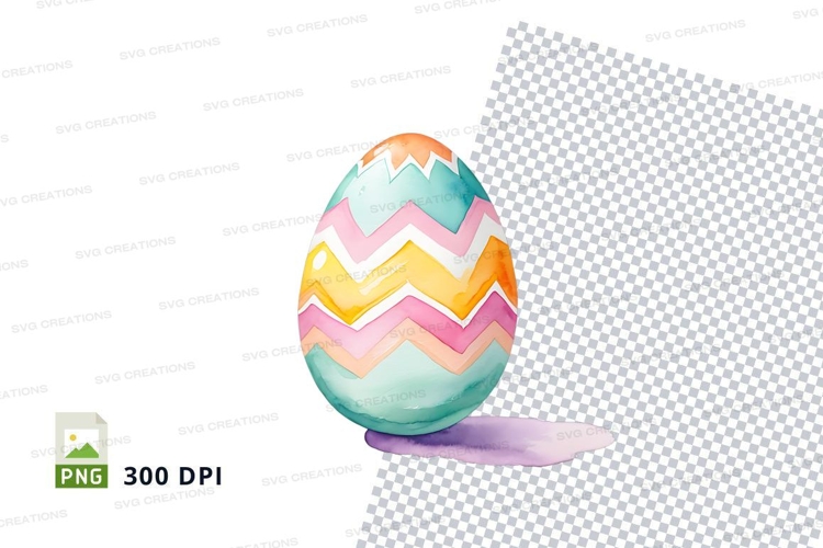 Colorful chevron easter egg