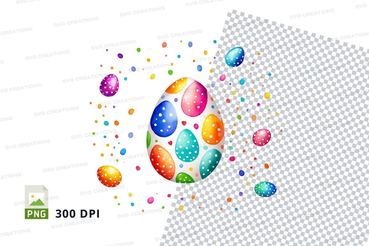 Colorful easter eggs