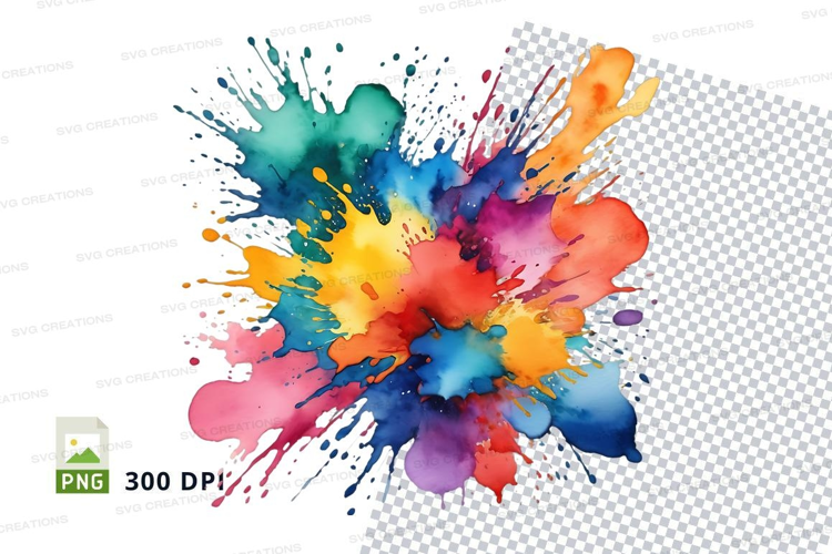 Colorful paint splash