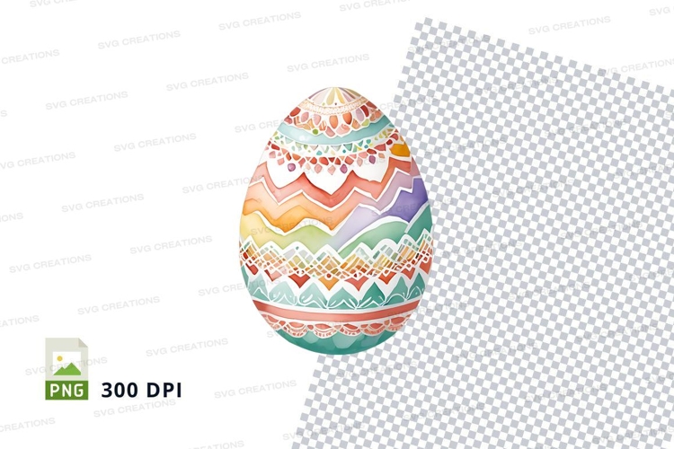 Decorated easter egg
