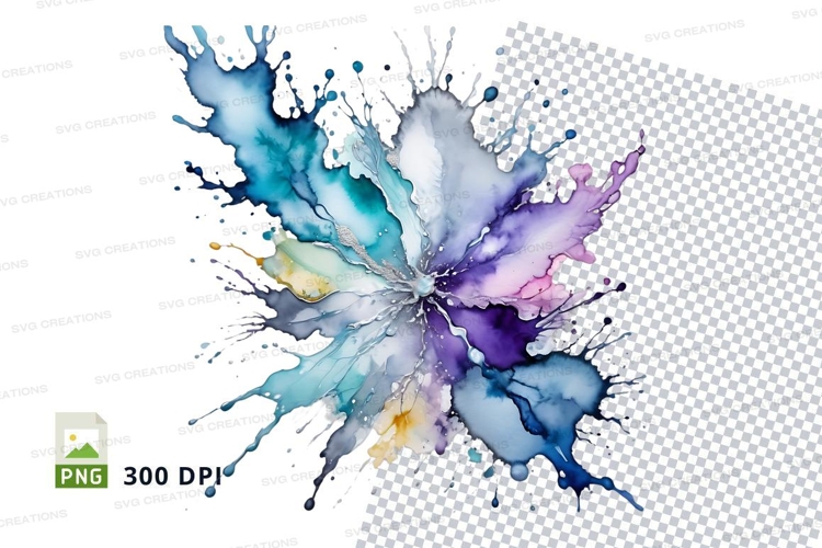 Abstract watercolor splash