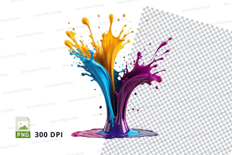 Colorful paint splash