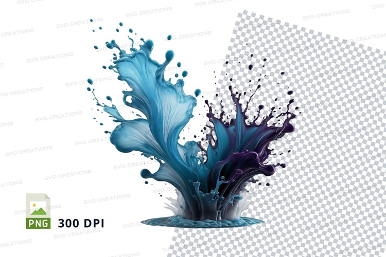 Abstract liquid splash