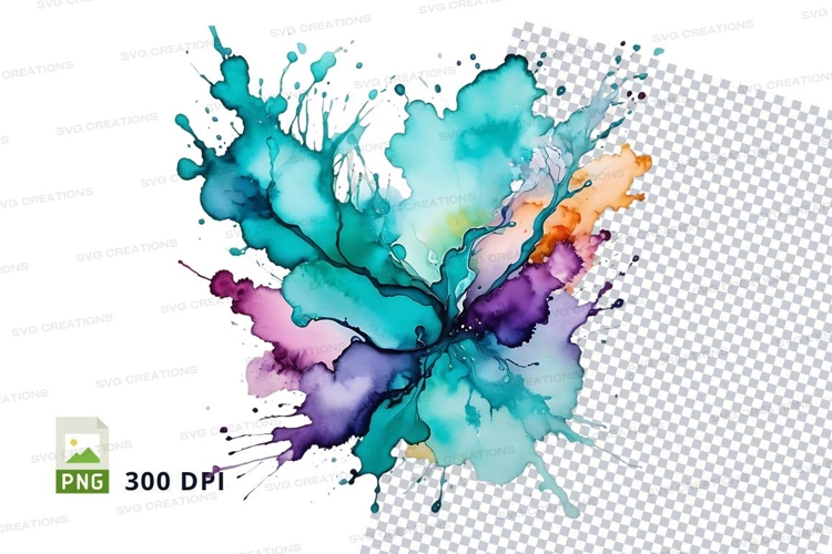 Abstract watercolor splash