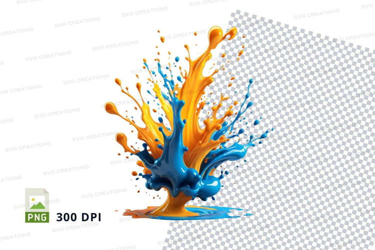 Vibrant liquid splash