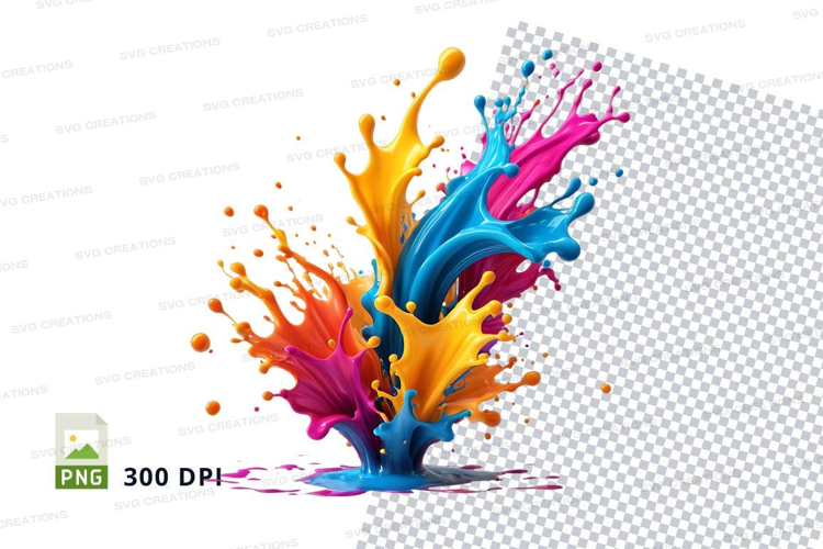 Colorful paint splash