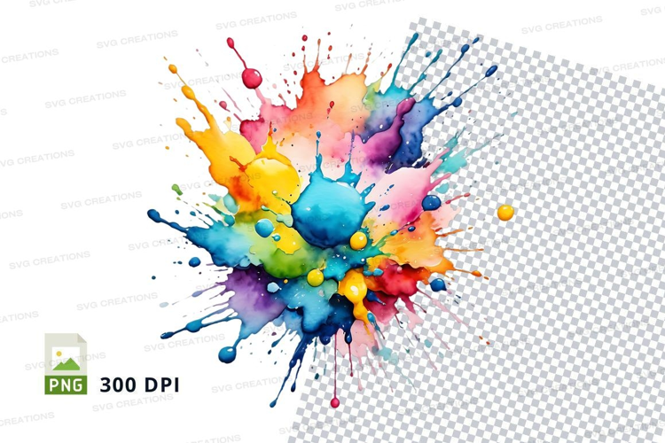 Colorful paint splash