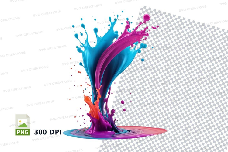 Colorful paint splash