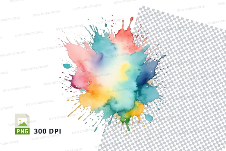 Colorful paint splash