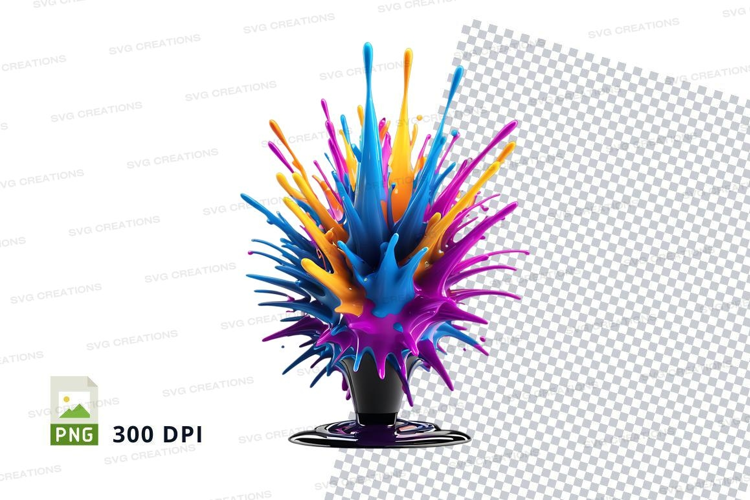 Colorful paint splash