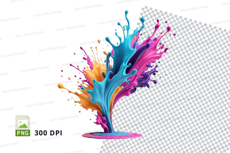 Colorful paint splash