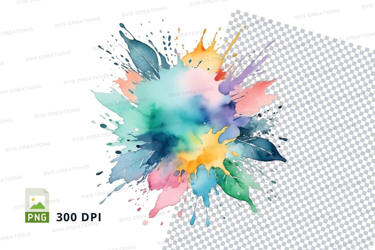Colorful paint splash