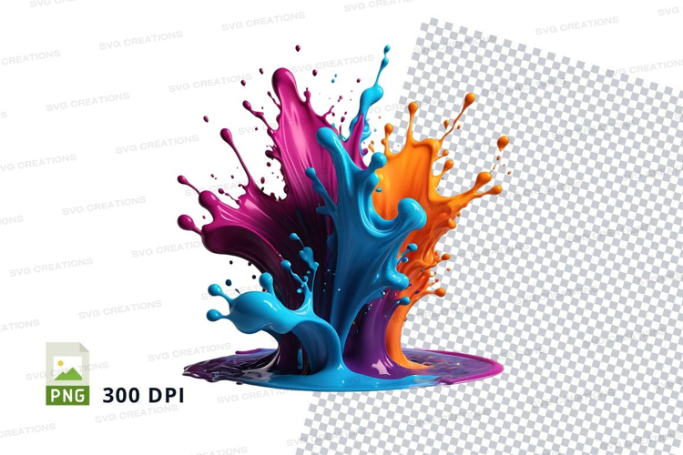 Colorful paint splash