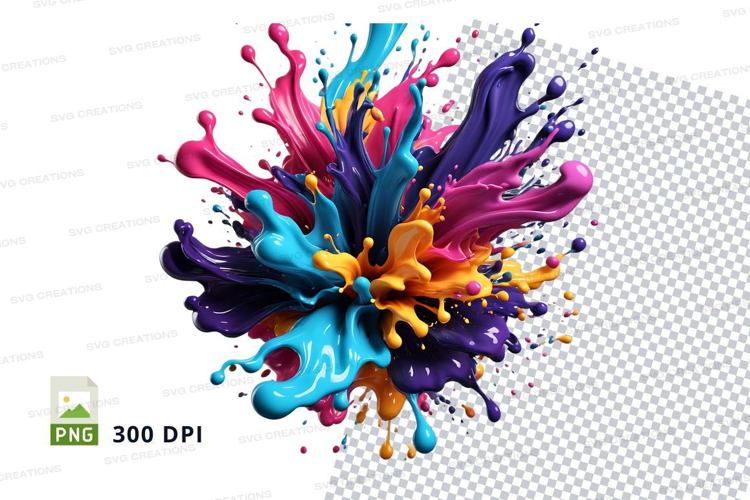 Colorful paint splash