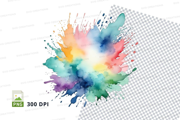 Colorful paint splash