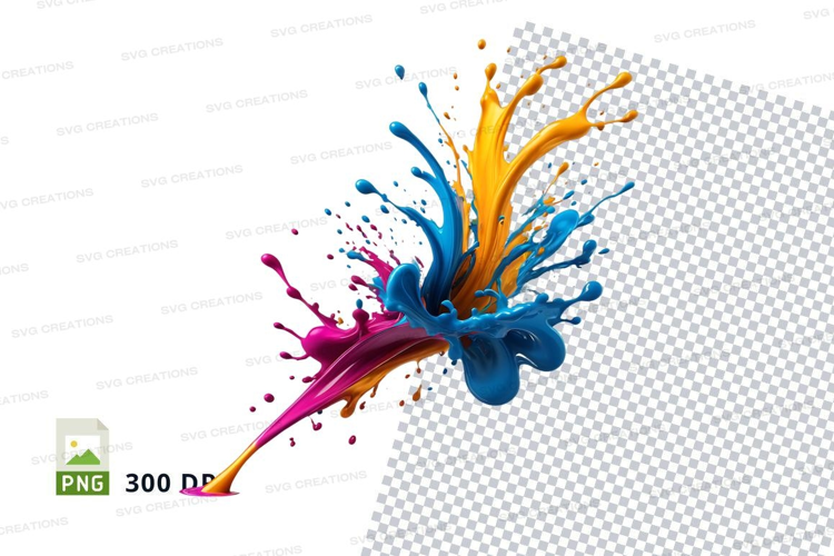 Colorful paint splash