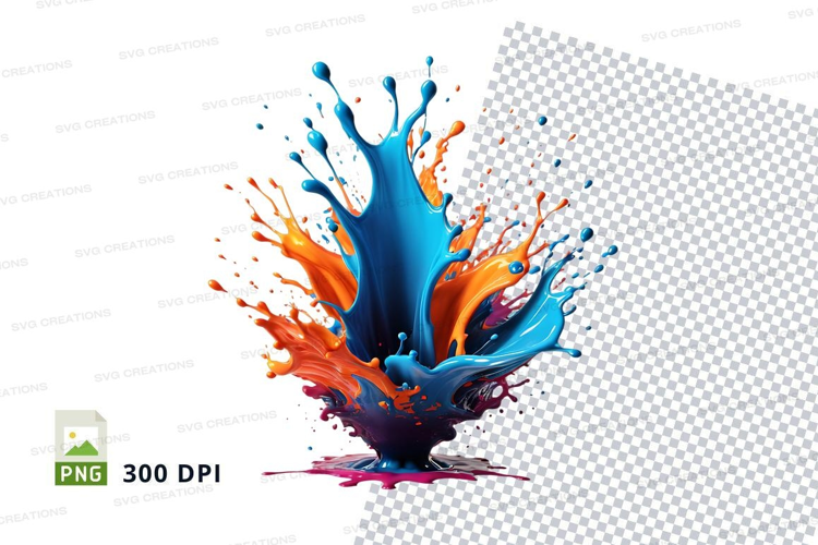 Colorful paint splash