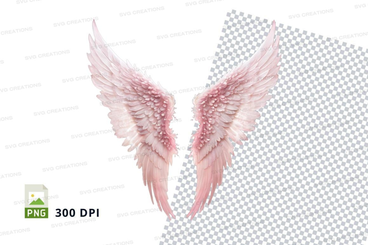 Pink angel wings
