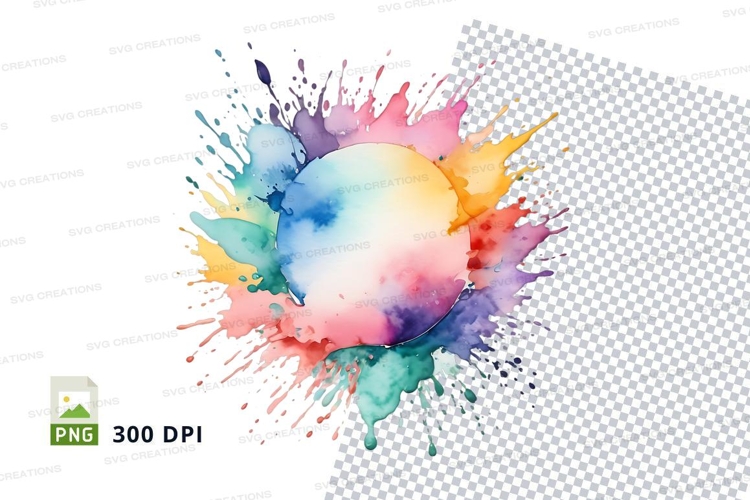 Colorful paint splash