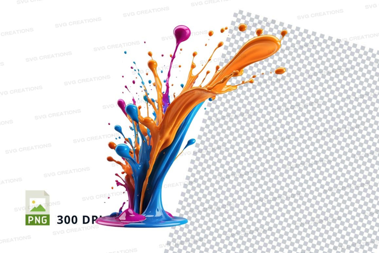 Colorful paint splash