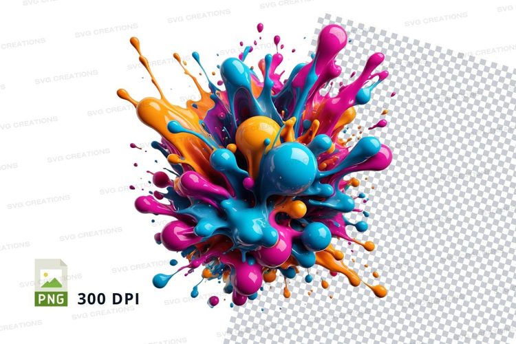 Colorful paint splash
