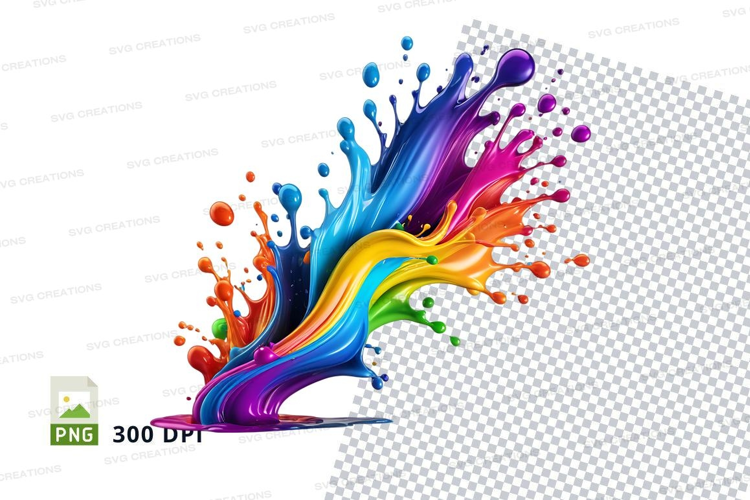 Colorful paint splash