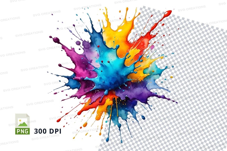 Colorful paint splash