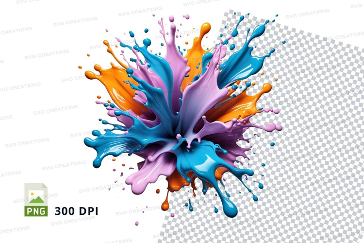 Colorful paint splash