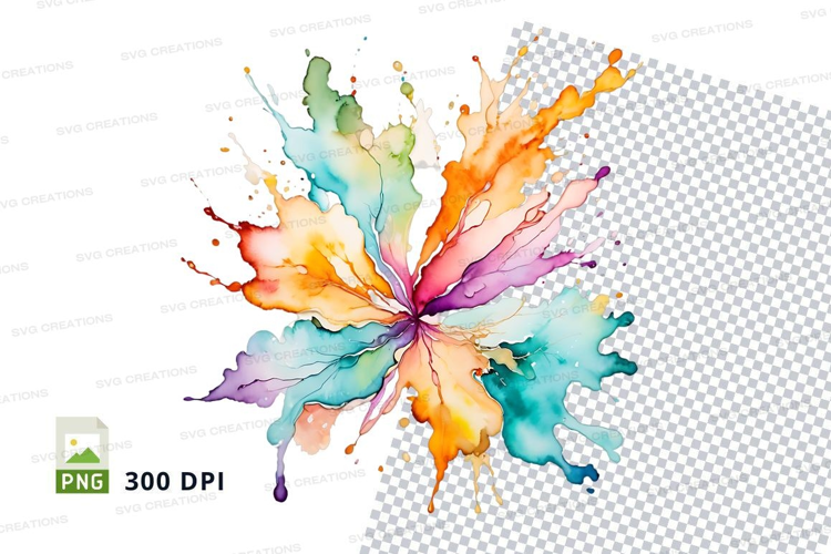 Colorful paint splash