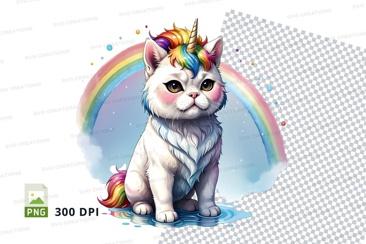 Magical unicorn cat