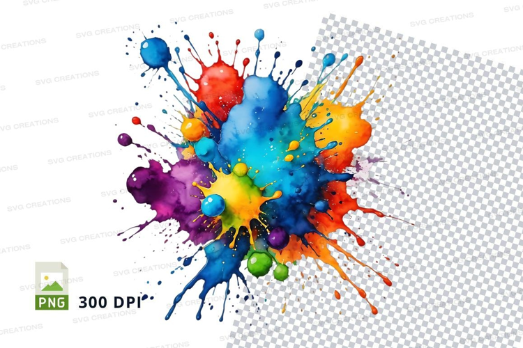 Colorful paint splash