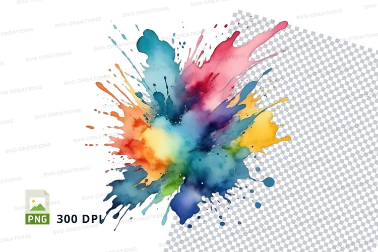 Colorful paint splash