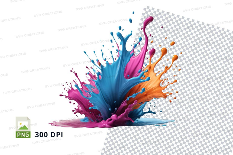 Colorful paint splash