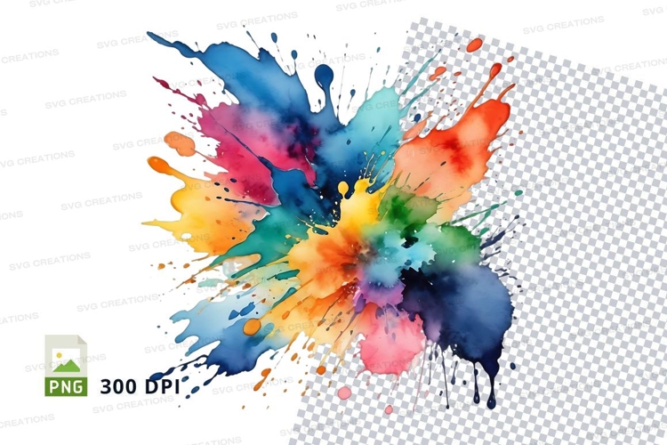 Colorful paint splash