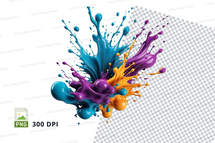 Colorful paint splash